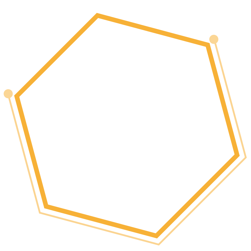 background hexagone orange