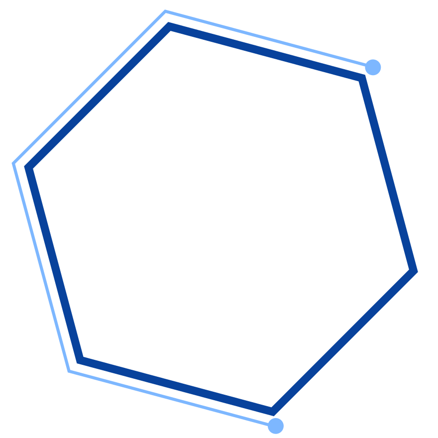 background hexagone bleu
